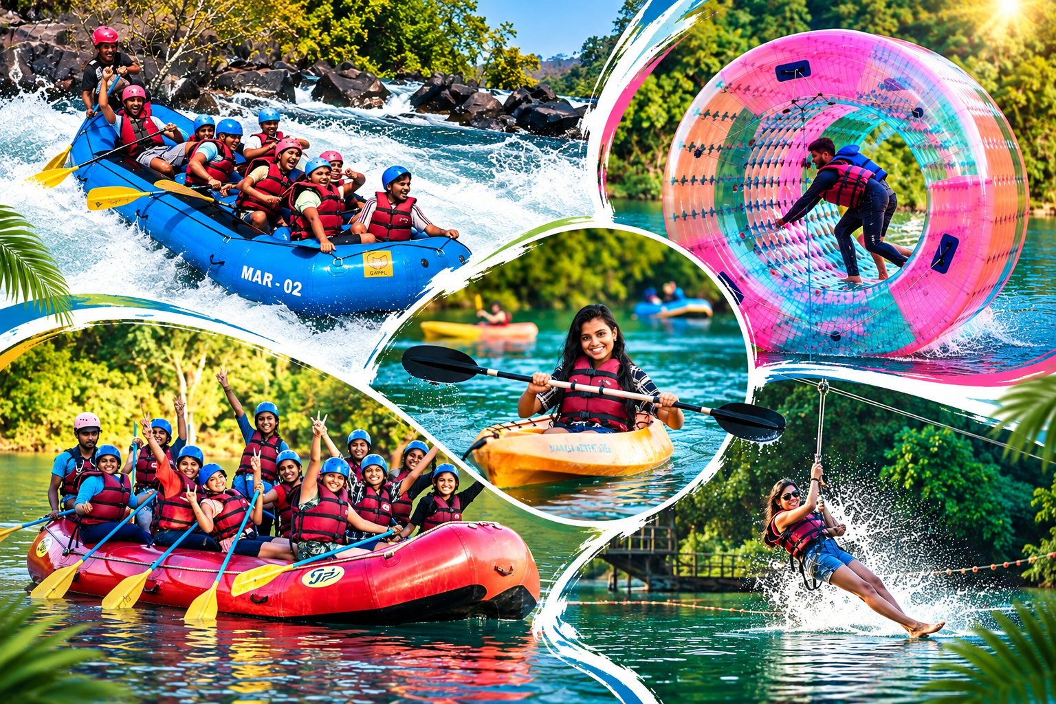 4 Water Activities with 5 km Rafting in Dandeli