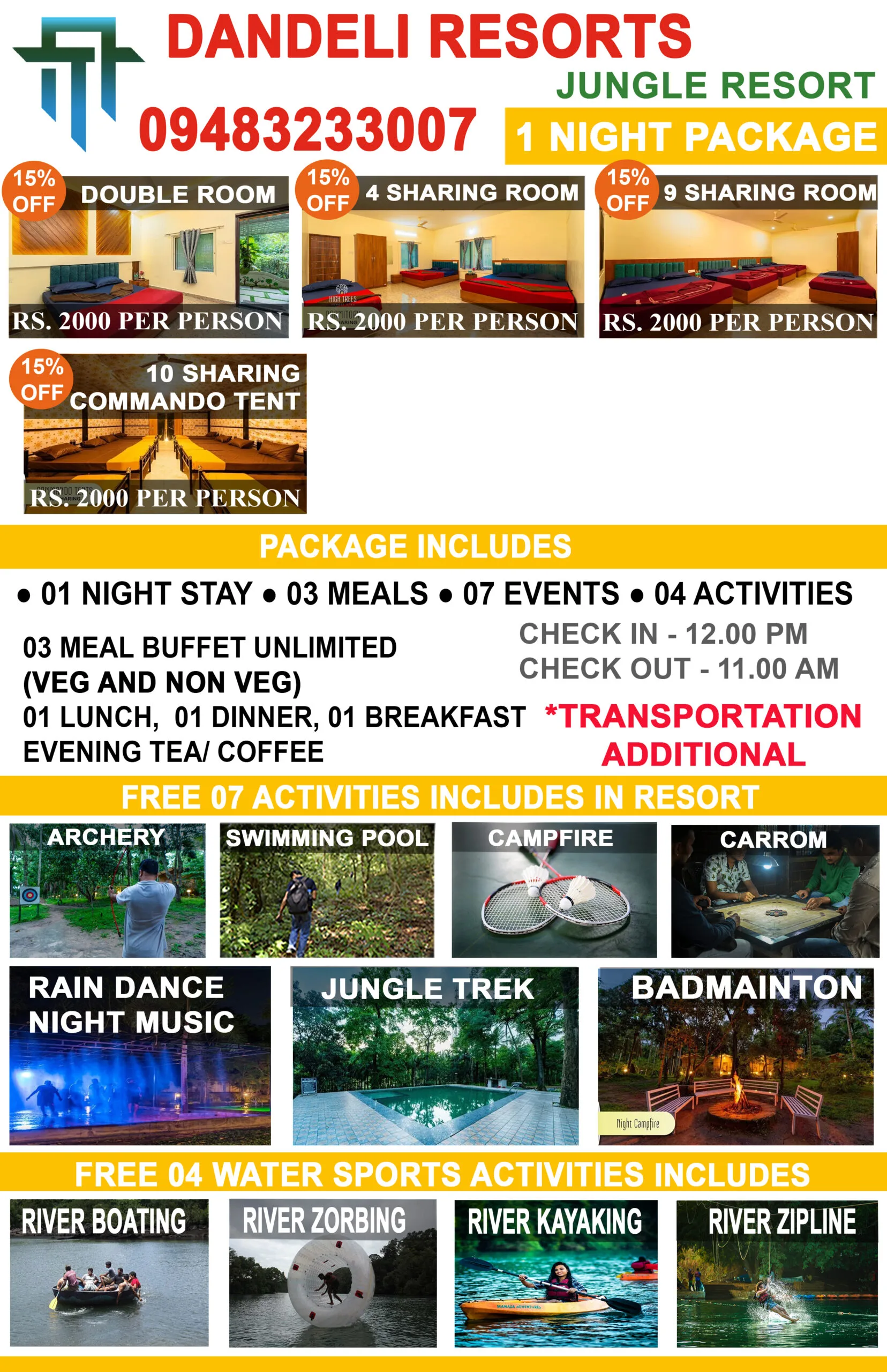 HIGH TREE Dandeli Adventure